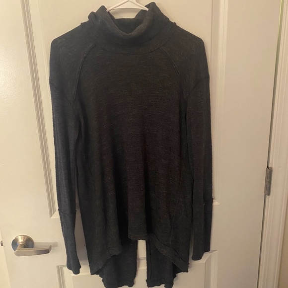 Free People Turtleneck V-Back Sweater - Picture 2 of 4